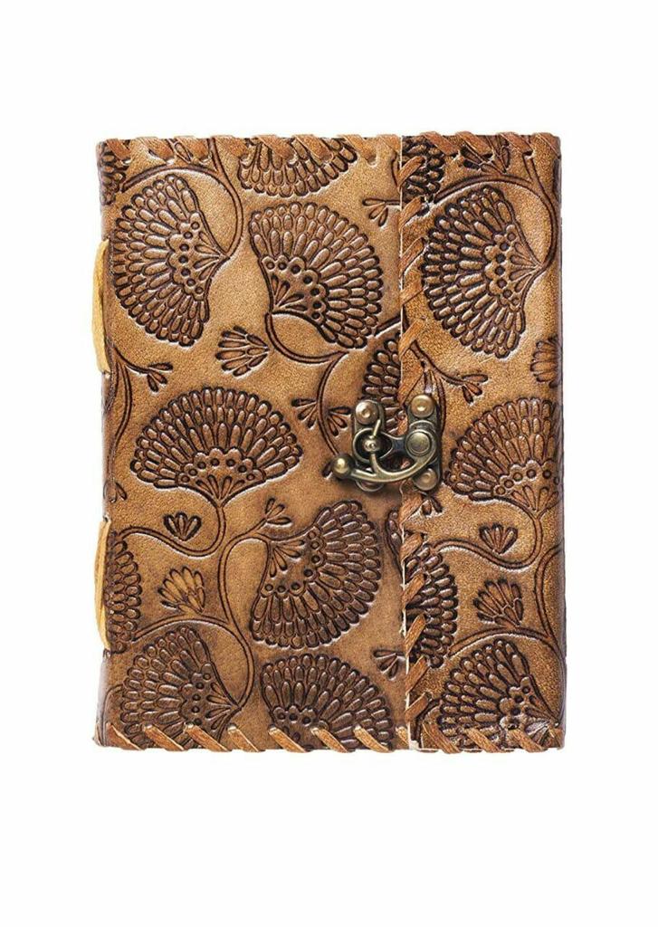 Leather Journal Leaf Embossing